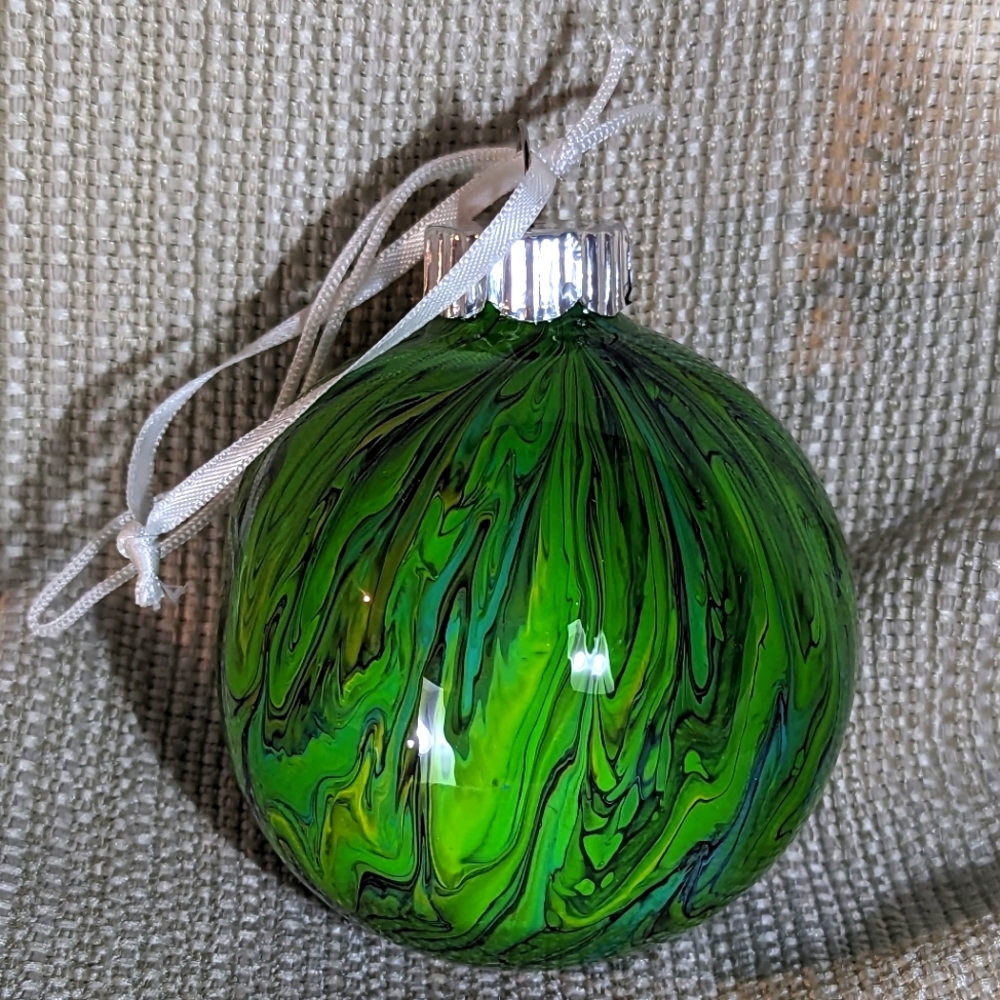 2.5" Handmade Resin Friendship Ball Ornament 